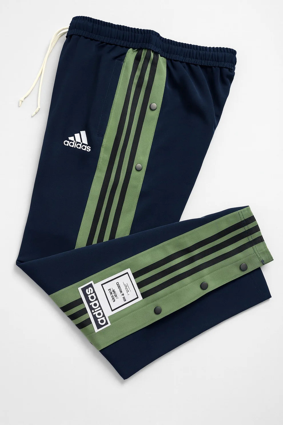 ADIDAS MEN'S TRACK PANTS WITH SIDE BUTTONS | CLASSIC THREE STRIPES CASUAL SPORTSWEAR TROUSERS