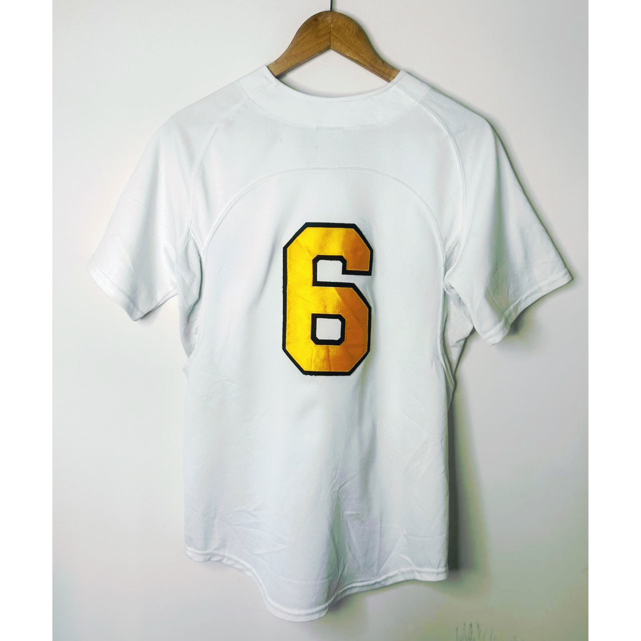 Nike Chesnee High School Baseball Jersey #6 - White/Gold - Size M
