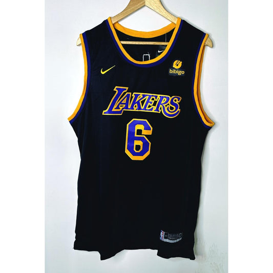 LeBron James Lakers Black Statement Edition Jersey #6
