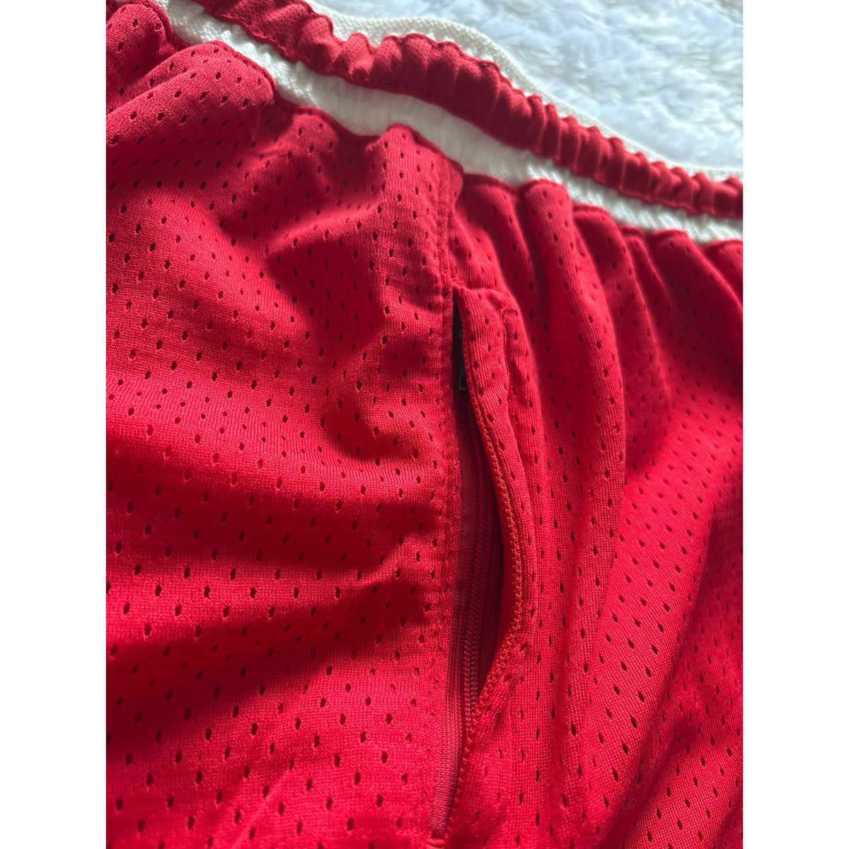 Jordan Signature Red Mesh Shorts