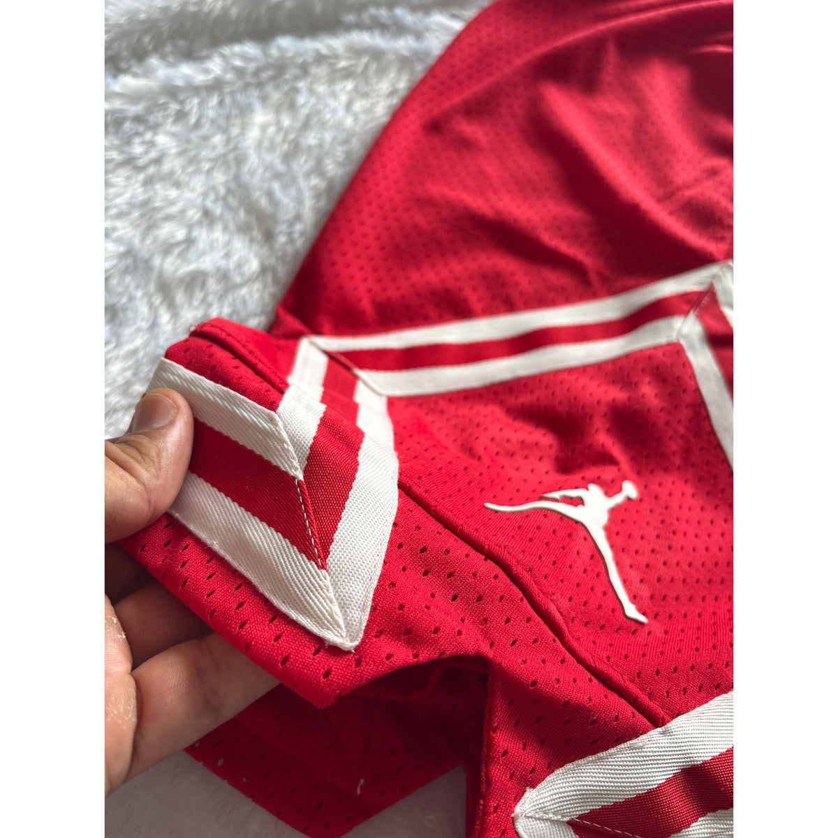 Jordan Signature Red Mesh Shorts