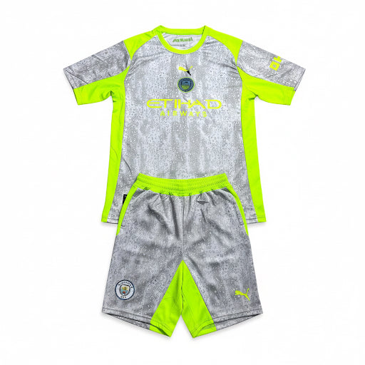PUMA  MANCHESTER CITY 25/26 FOOTBALL KIT  GREY & PARROT
