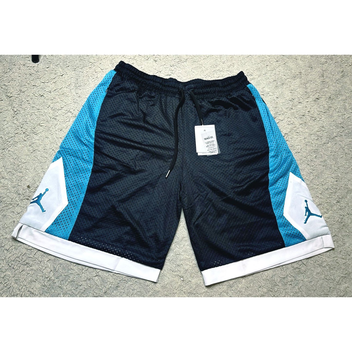 Jordan Jumpman Athletic Mesh Shorts – Blue-Black Colorblock