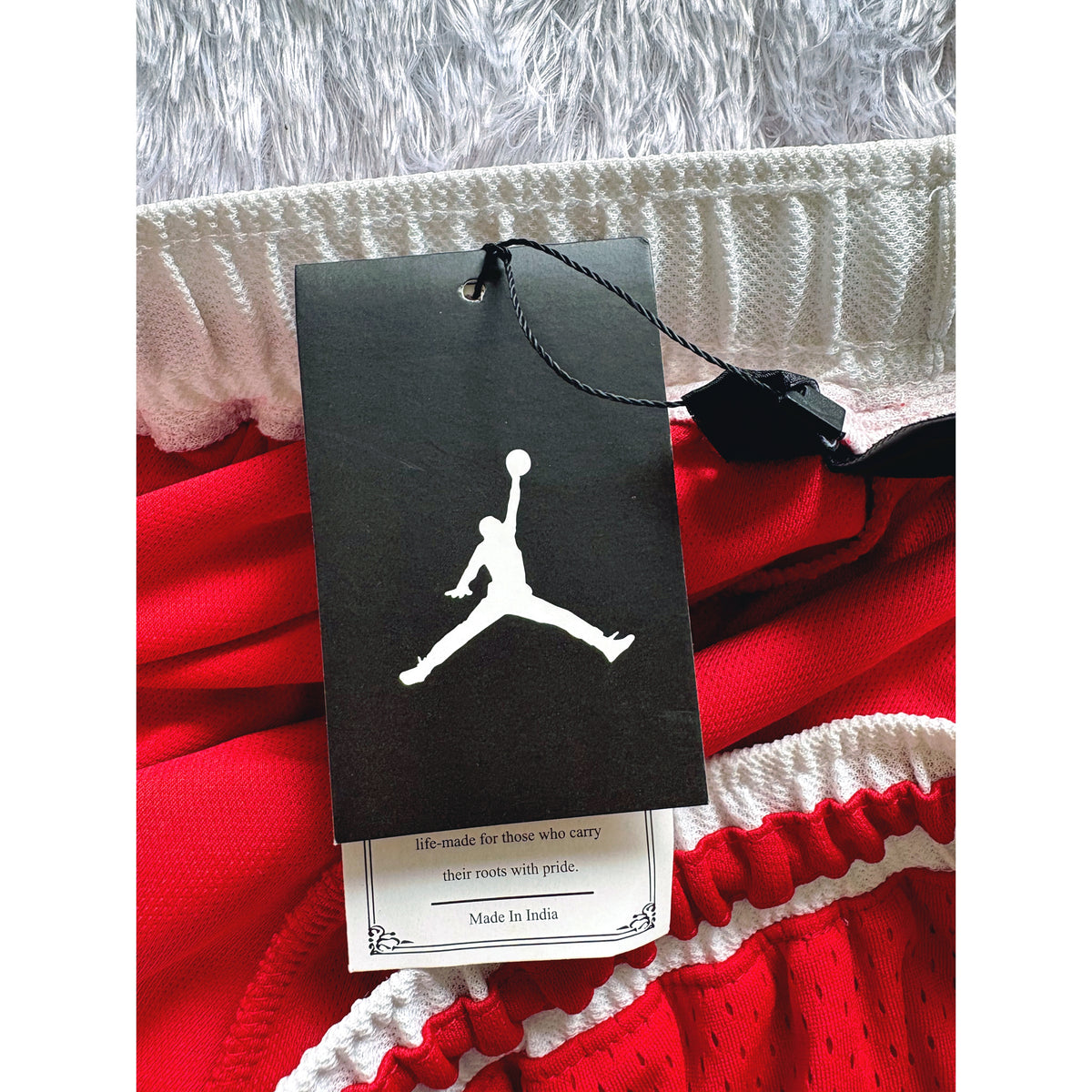 Jordan Signature Red Mesh Shorts