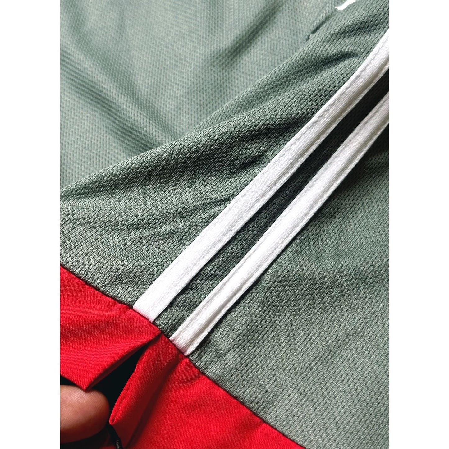 Jordan Jumpman Athletic Mesh Reversible Shorts – Grey Red Colorblock