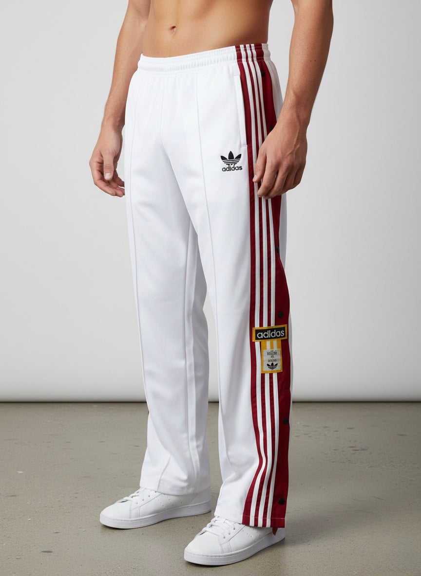 Adidas Originals 3-Stripe Snap Button Track Pants