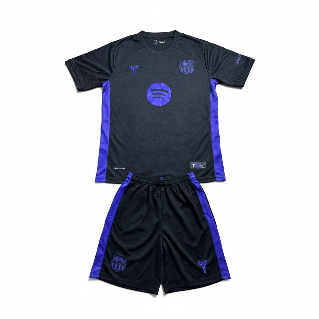 NIKE FC BARCELONA X KOBE BRYANT 25/26 FOOTBALL JERSEY KIT |  BLUE & BLACK