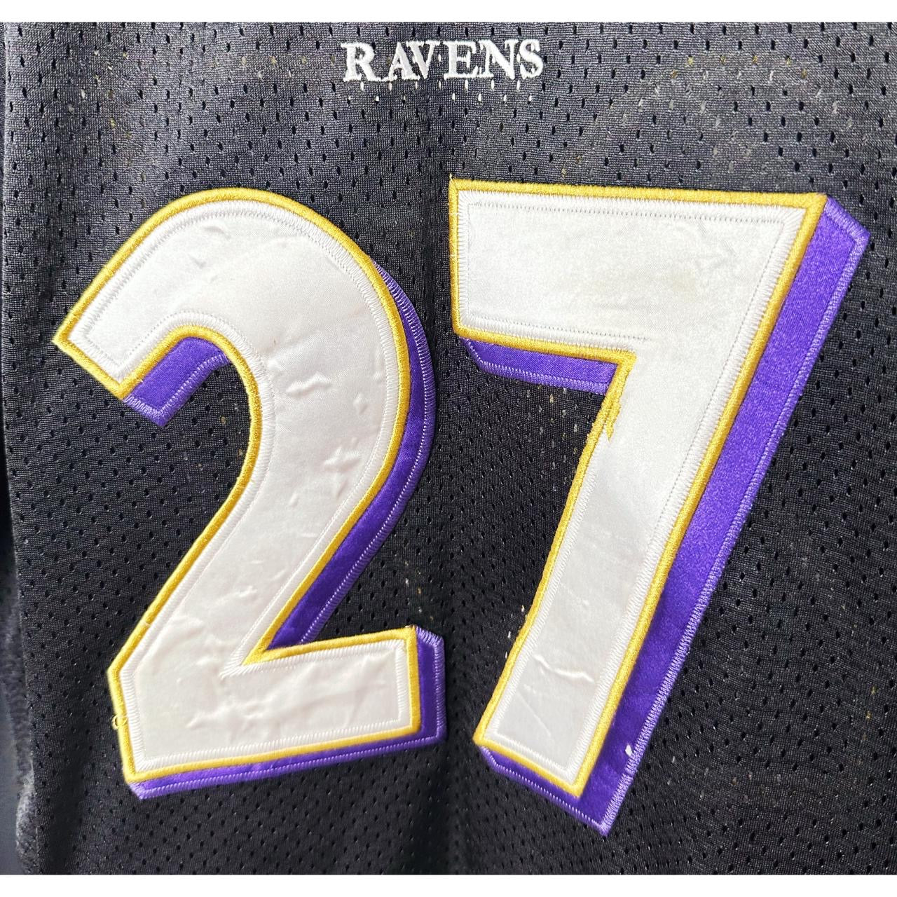 Baltimore Ravens Reebok On-Field Style Black Football Jersey #27 - Size 2XL