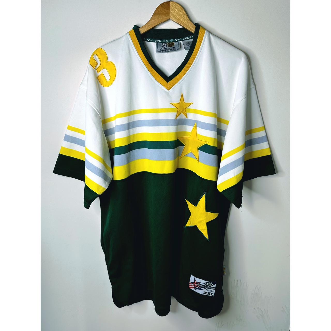 Rare Sugarman NYC Sports "33" Stars Graphic Streetwear 2XL Jersey