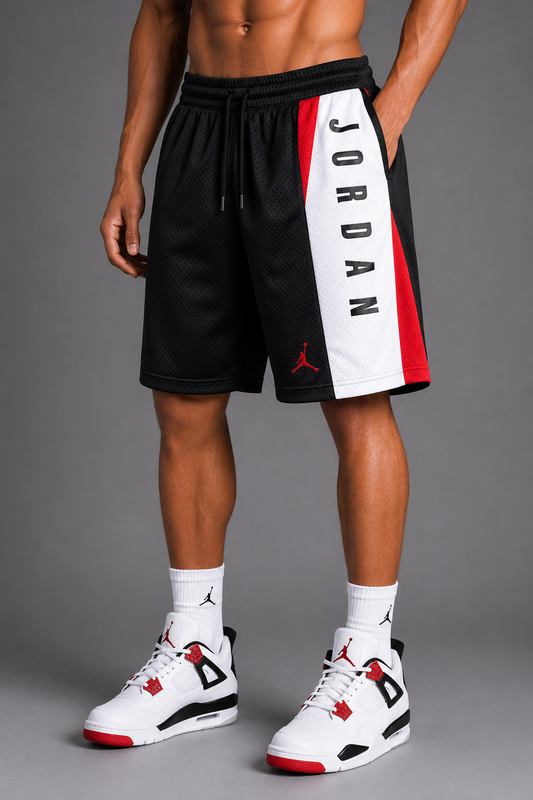Jordan Dual Court Reversible Elite Shorts - Black/Red