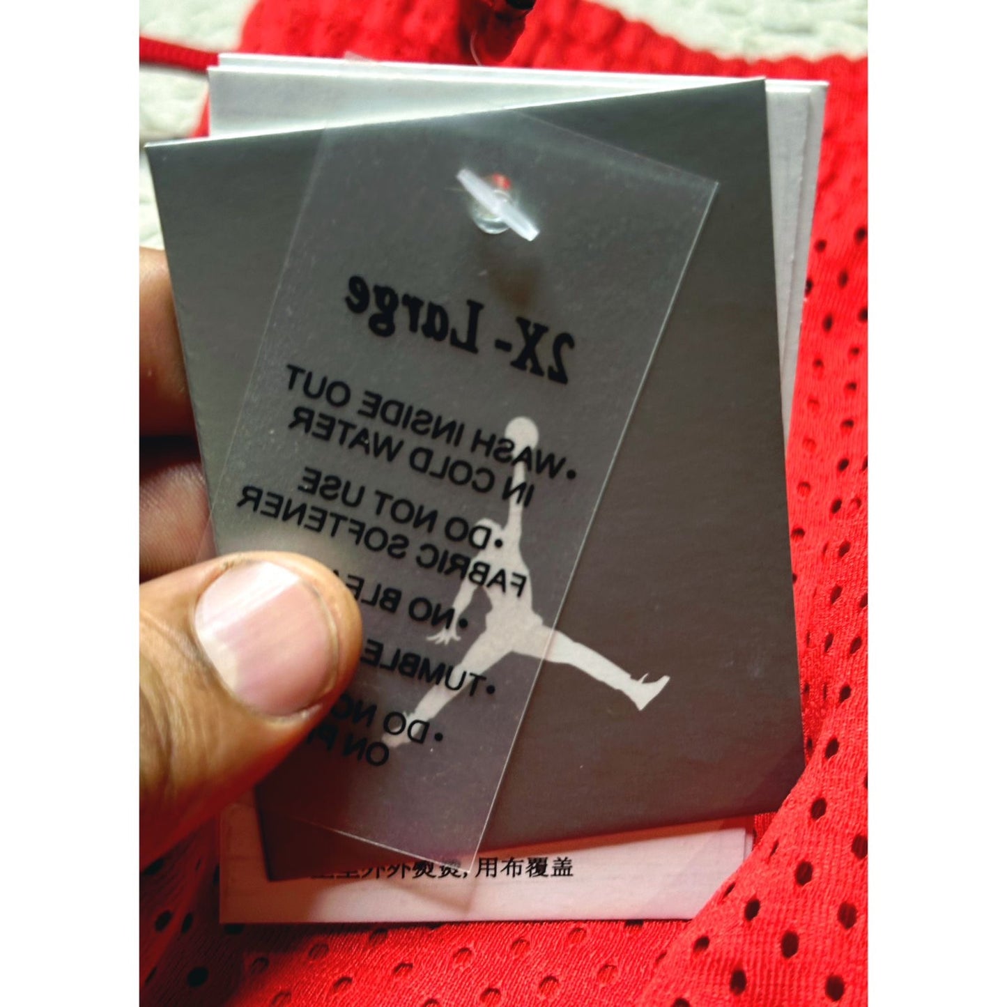 Jordan Legacy Mesh Shorts – Red/Black Edition