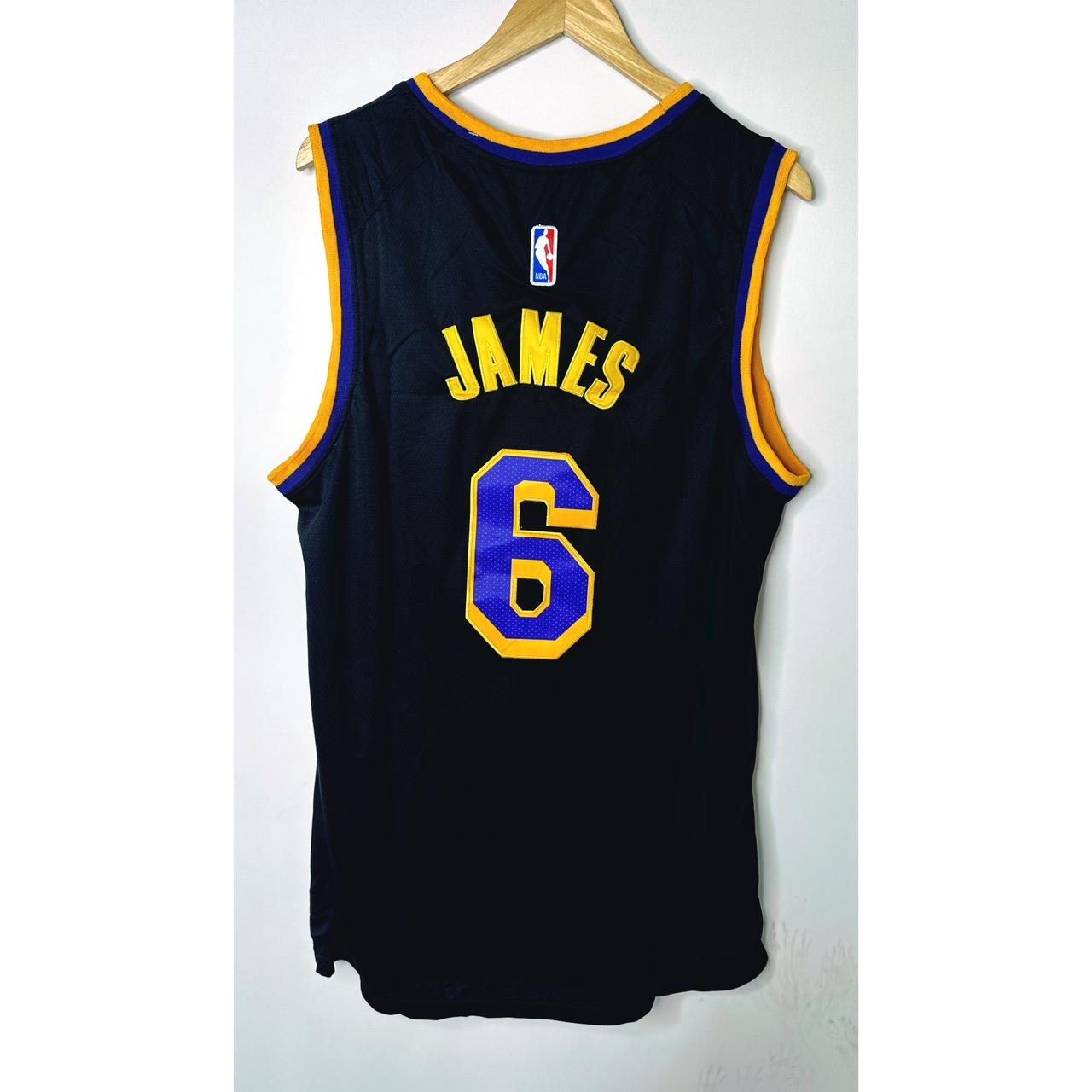 LeBron James Lakers Black Statement Edition Jersey #6
