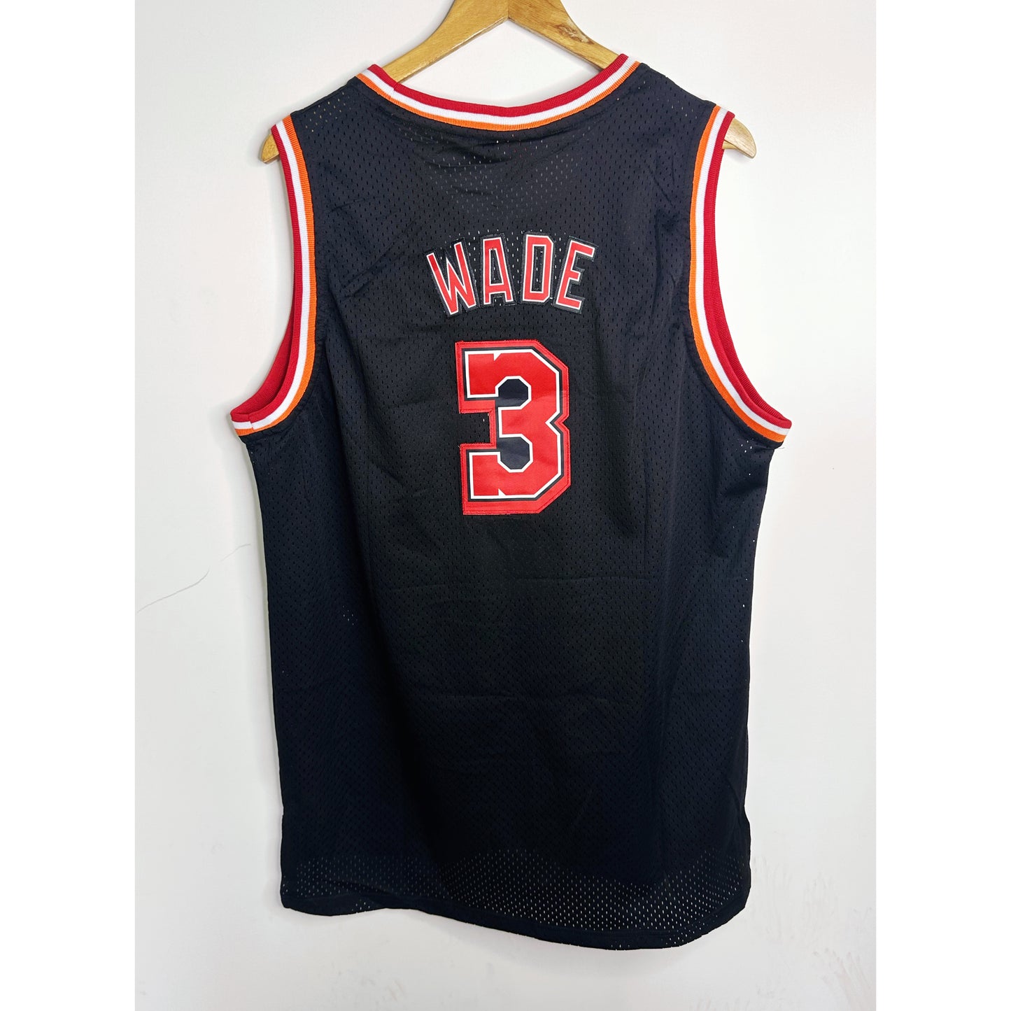 Miami Heat Hardwood Classics black jersey, inspired by the team’s classic late-1980s look and reissued by Mitchell & Ness
