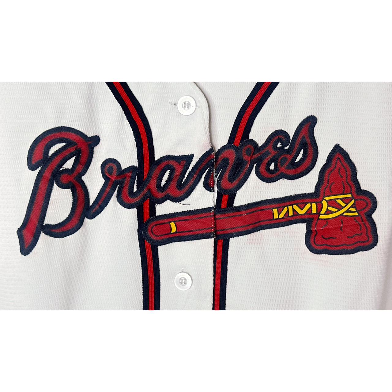 Majestic Atlanta Braves Cool Base White Home Baseball Jersey - Size M