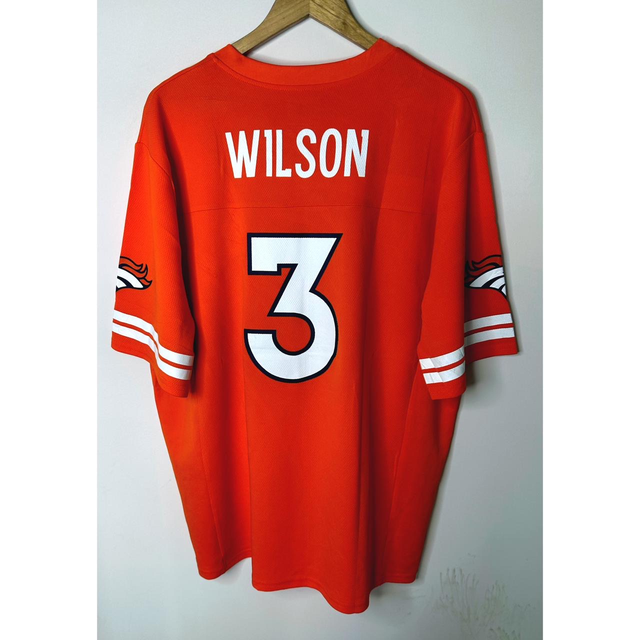 Russell Wilson #3 Denver Broncos Orange 2XL NFL Jersey