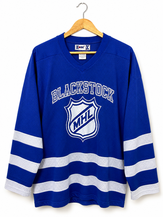 Blackstock MHL Vintage Ice Hockey Jersey – Royal Blue | Premium Edition | Size XL