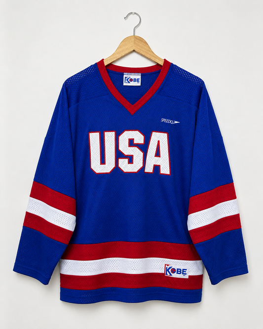 Premium USA Hockey Jersey – Royal Blue Performance | Size 2XL