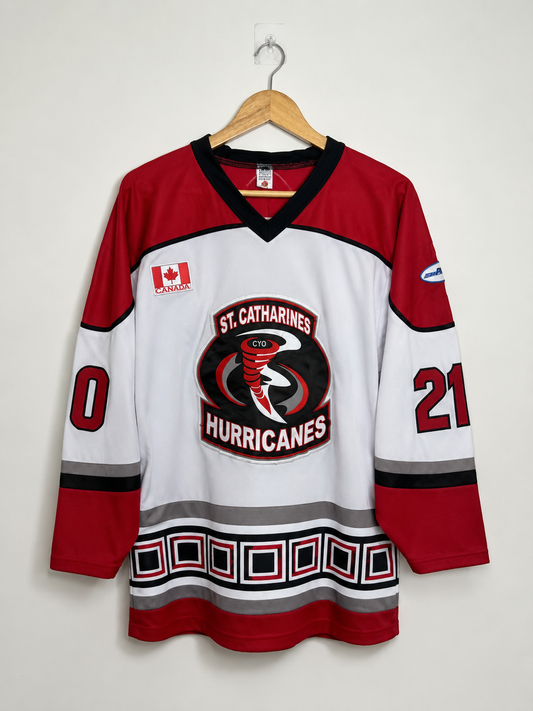 St. Catharines Hurricanes #21 Ice Hockey Jersey – White | Premium Edition | Size XL
