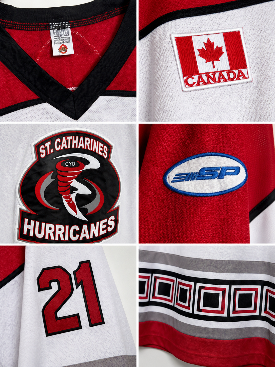 St. Catharines Hurricanes #21 Ice Hockey Jersey – White | Premium Edition | Size XL