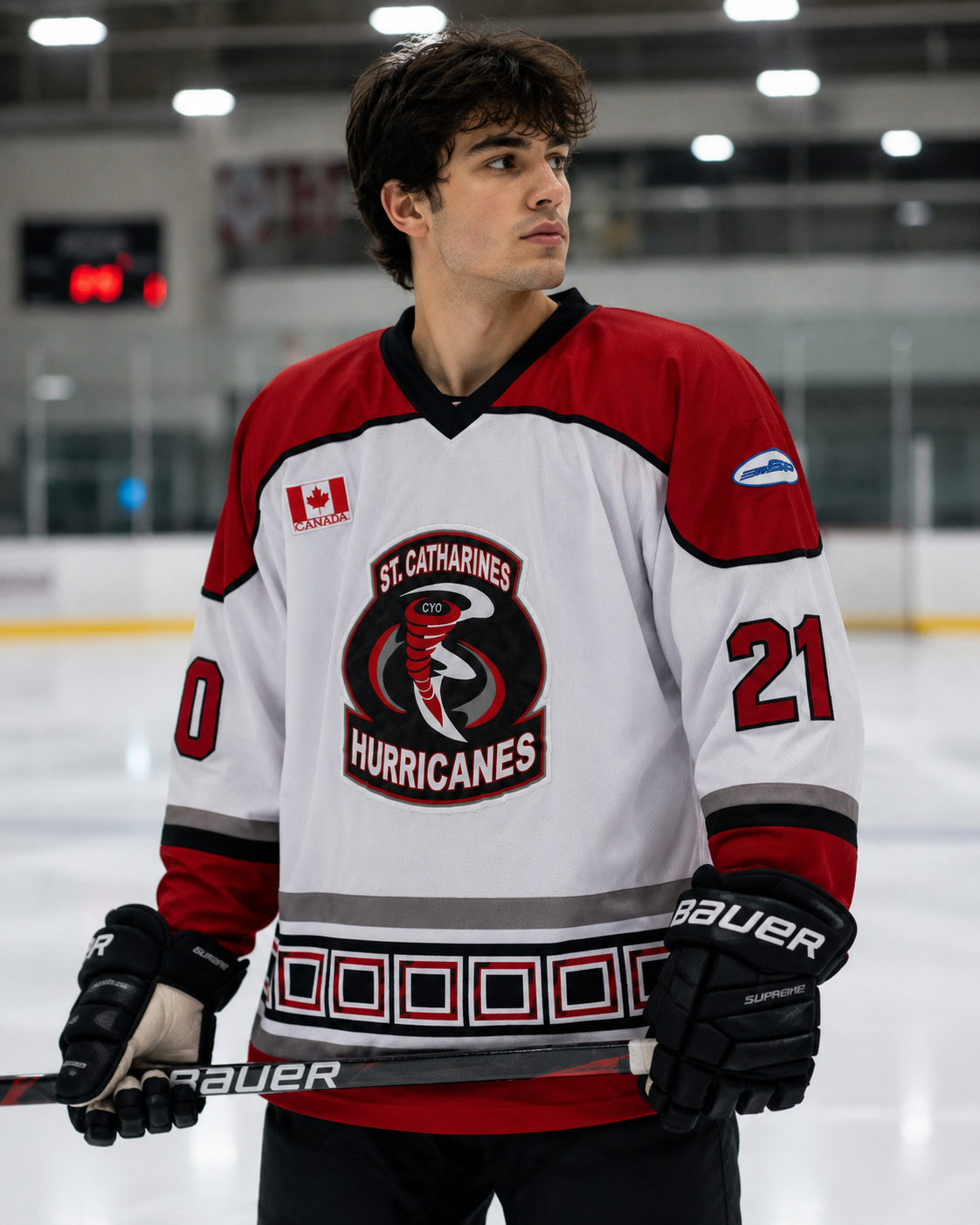 St. Catharines Hurricanes #21 Ice Hockey Jersey – White | Premium Edition | Size XL