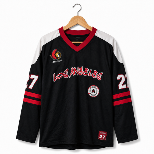 Los Angeles #27 Ice Hockey Jersey – Black | Premium Edition | Size 3XL