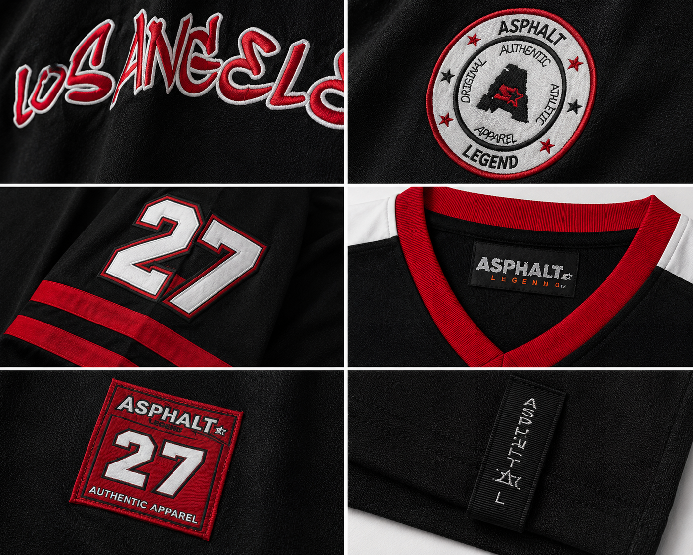 Los Angeles #27 Ice Hockey Jersey – Black | Premium Edition | Size 3XL