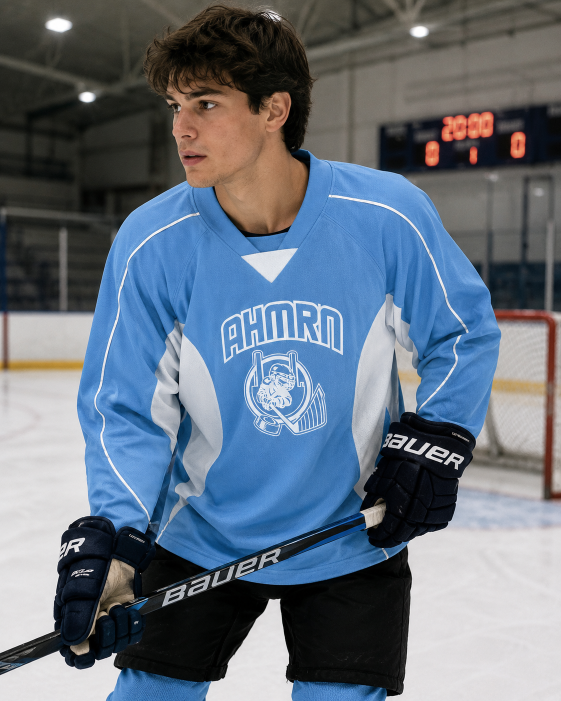 Classic AHMRN Hockey Jersey – Sky Blue Performance | Size M