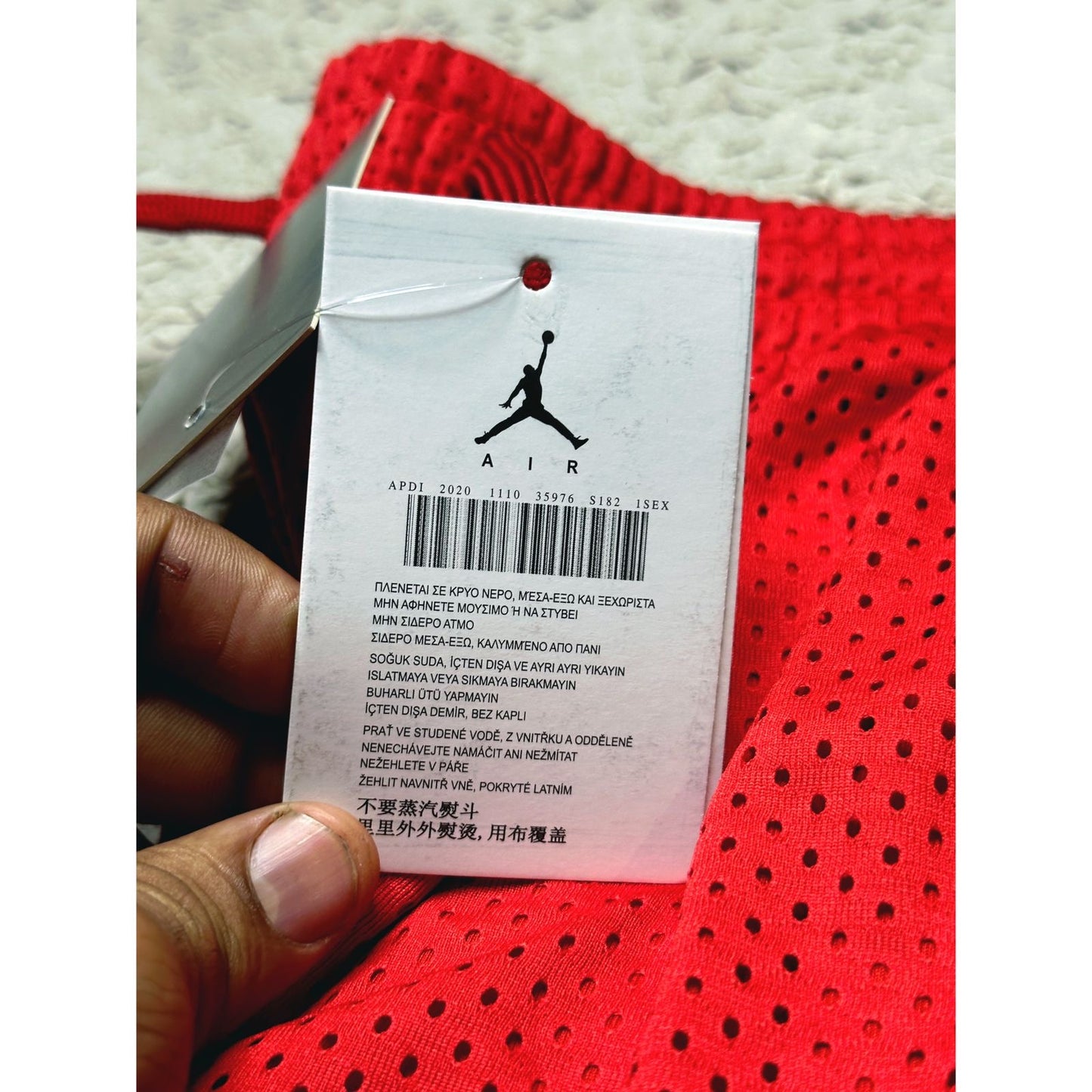 Jordan Legacy Mesh Shorts – Red/Black Edition