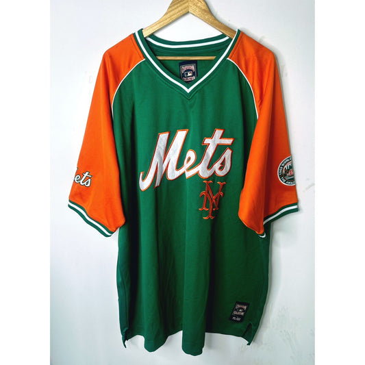 Rare NY Mets Green/Orange St. Paddy’s Day Cooperstown Collection Jersey