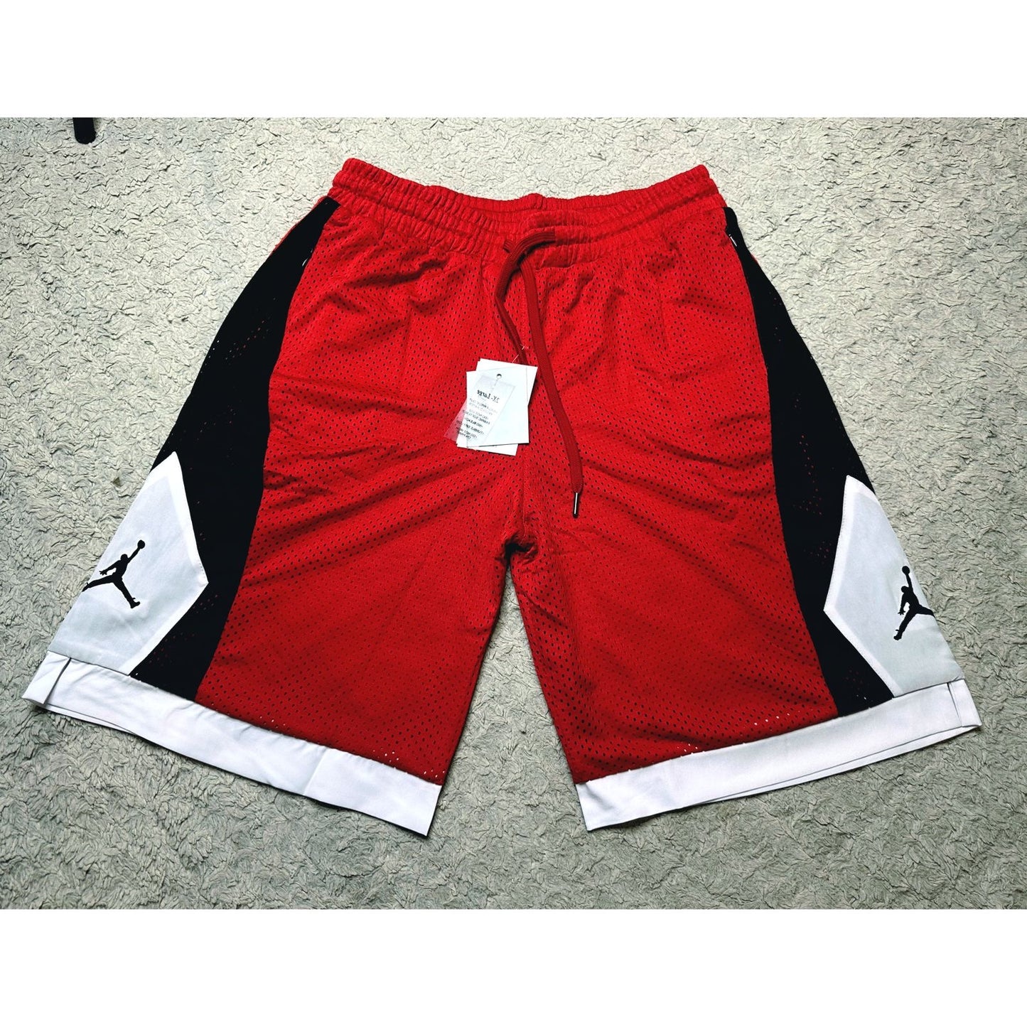 Jordan Legacy Mesh Shorts – Red/Black Edition
