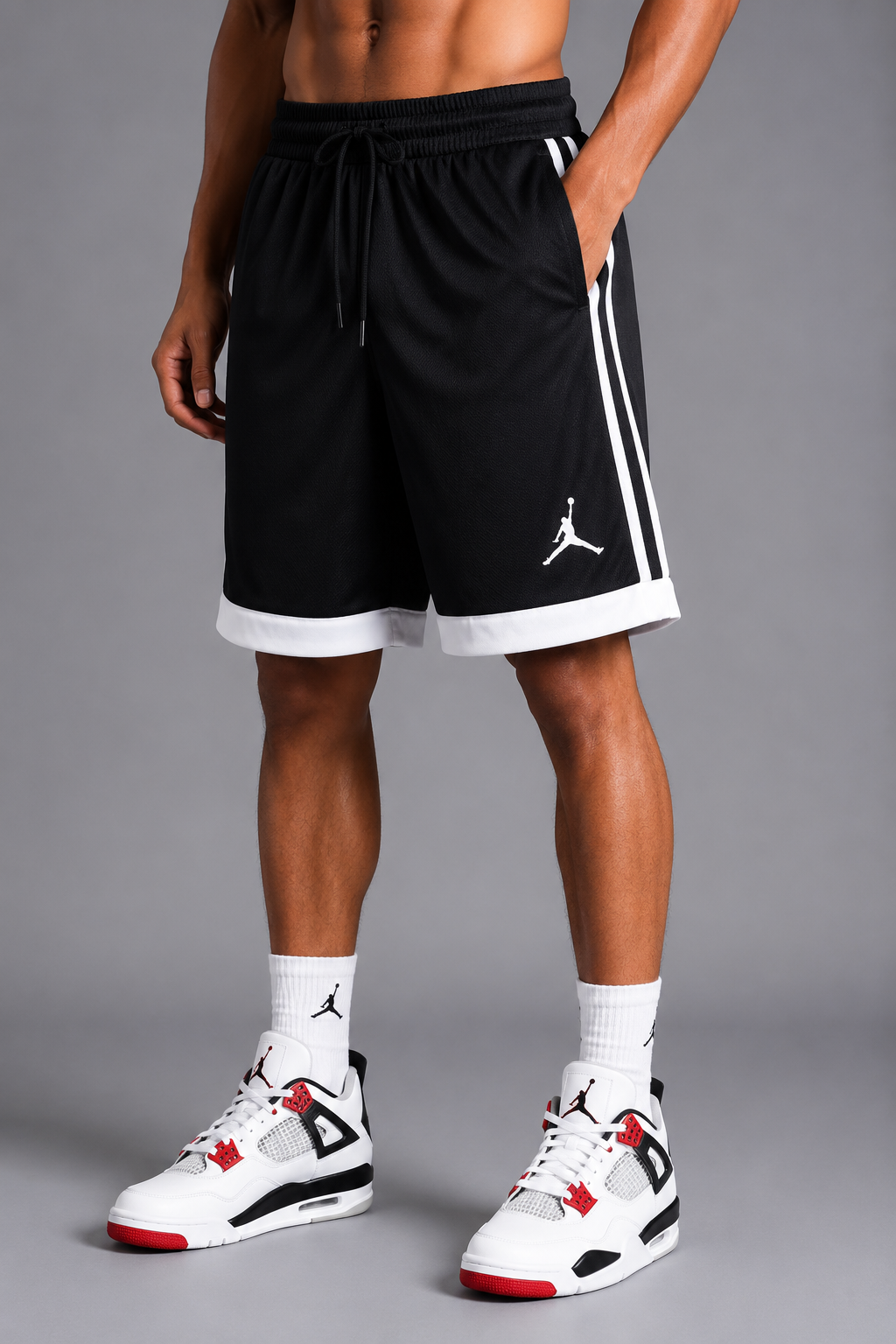 Jordan Jumpman Athletic Mesh Shorts – Blue-Black Colorblock