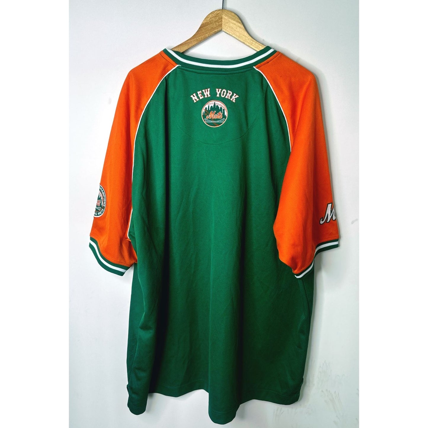 Rare NY Mets Green/Orange St. Paddy’s Day Cooperstown Collection Jersey