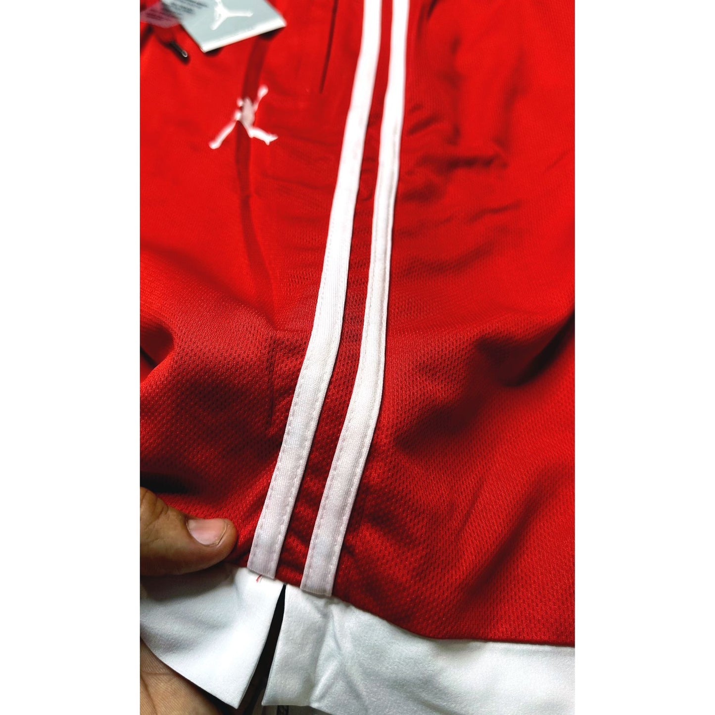 Jordan Legacy Mesh Shorts – Red/Black Edition