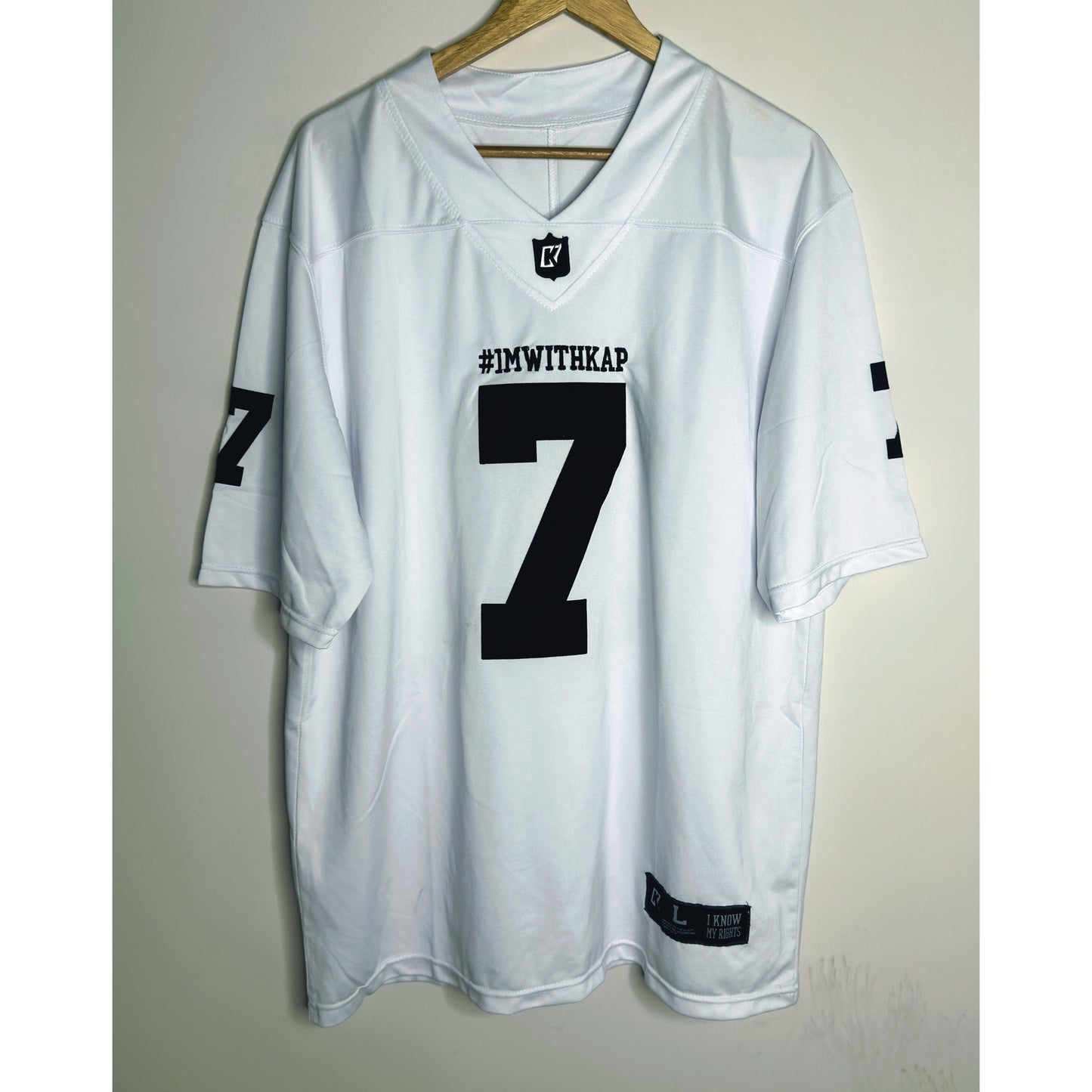 Colin Kaepernick #IMWITHKAP "I Know My Rights" Football Jersey - White
