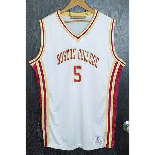 BOSTON WHITE SIZE L BASKETBALL JERSEY