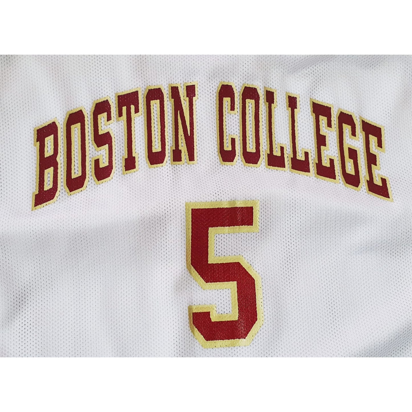 BOSTON WHITE SIZE L BASKETBALL JERSEY