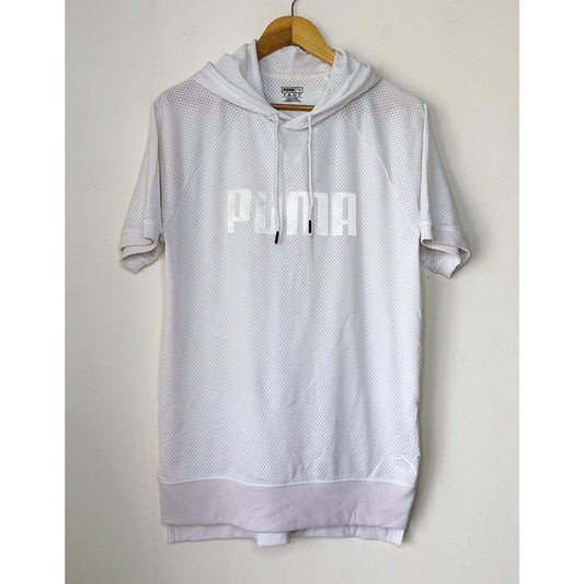 PUMA CLIQUE SIZE-L PREMIUM TEE WITH HOOD