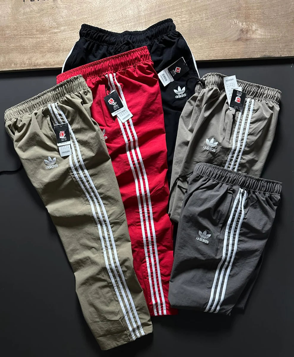 ADIDAS TRACK PANTS FOR MEN – CLASSIC THREE STRIPES SPORTSWEAR TRACK