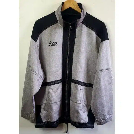 ASICS BLACK & GREY PREMIUM SIZE: L JACKET