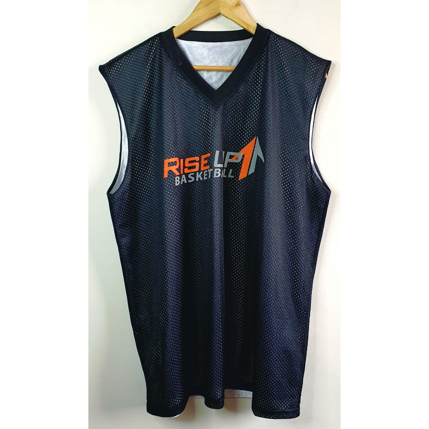 RISE UP BLACK BASKETBALL JERSEY