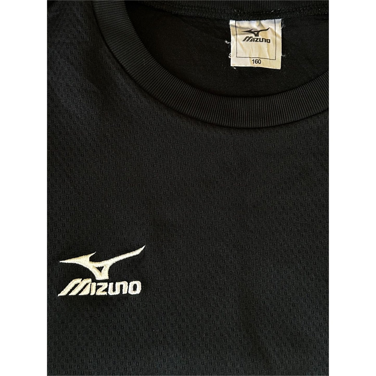 MIZUNO BLACK XTRA SMALL DRI-FIT SPORTS TEE