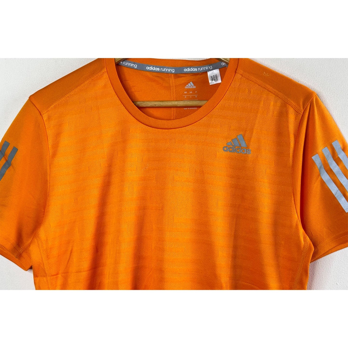 ADIDAS RUNNING ORANGE M SIZE DRI FIT JERSEY