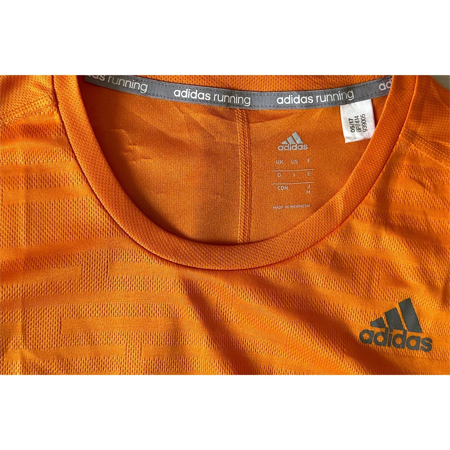 ADIDAS RUNNING ORANGE M SIZE DRI FIT JERSEY