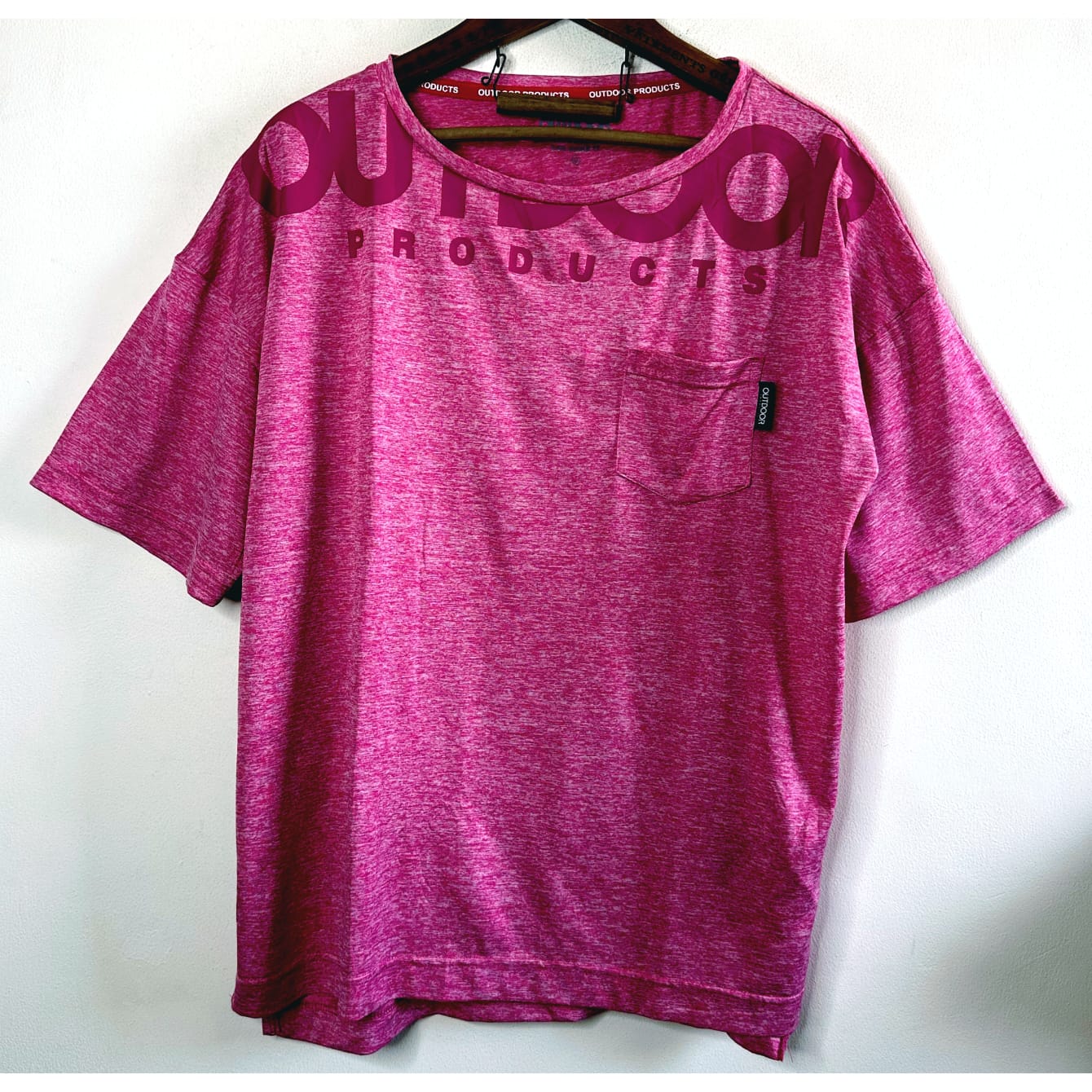 OUTDOOR PINK L SIZE DRI-FIT SPORTS TEE