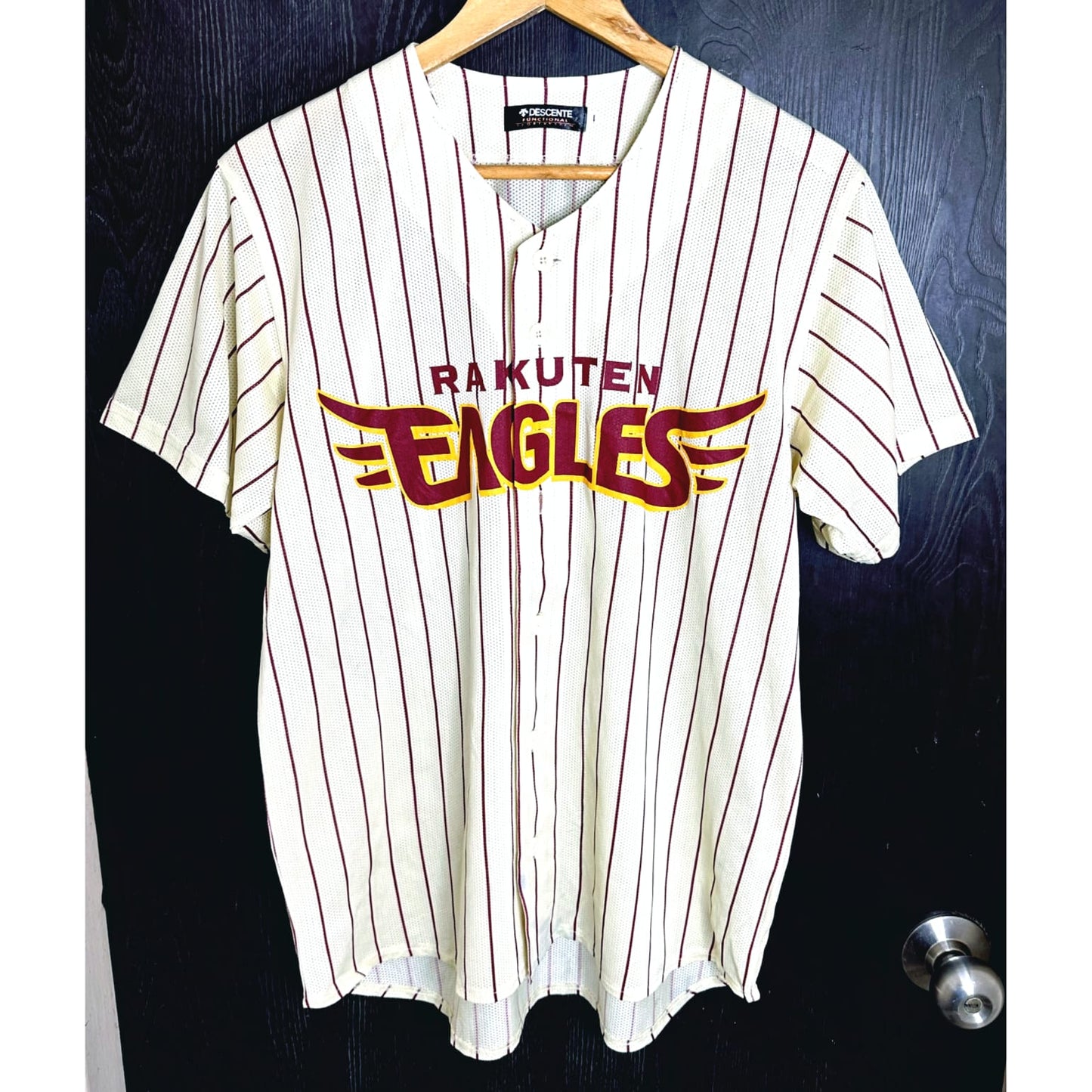 RAKUTEN EAGLES L SIZE WHITE BASEBALL JERSEY