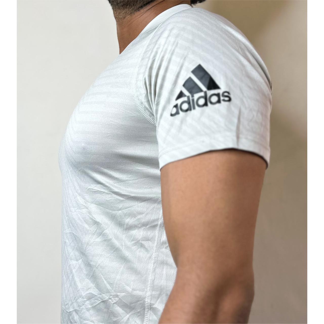 ADIDAS WHITE M SIZE DRI-FIT SPORTS JERSEY