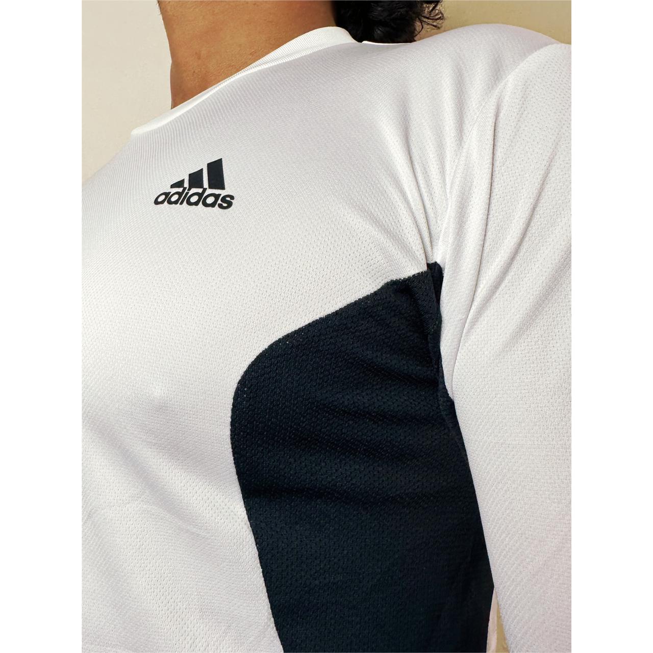 ADIDAS WHITE L SIZE DRI-FIT SPORTS JERSEY