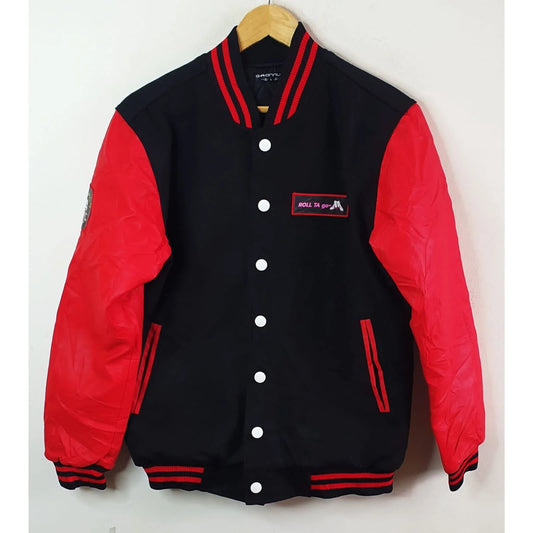 GAONNURI SIZE M ROLL TA GO PREMIUM LUXURY VARSITY JACKET