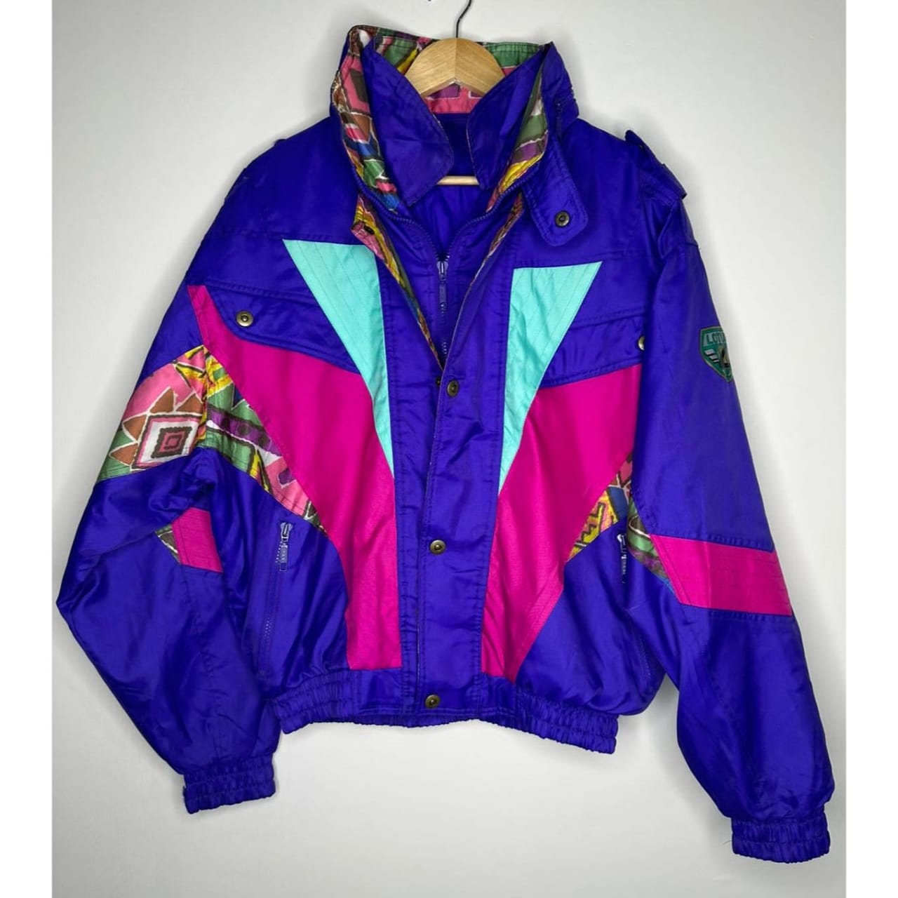 Ski Wear Jacket Colourblock Zipper Winter Jacket Bomber SIZE L PREMIUM JACKET