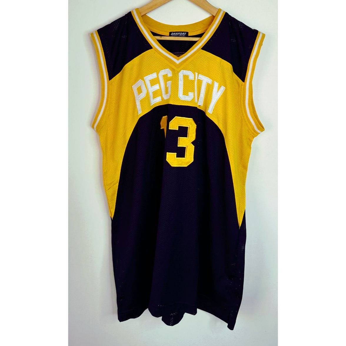 DANFORT PEG CITY NO 13 SIZE XL BASKETBALL JERSEY